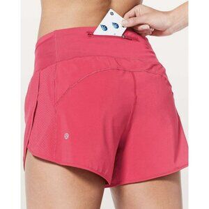 Lululemon Real Quick Short *Perforated 3.5" Fuchsia Pink Sz 4